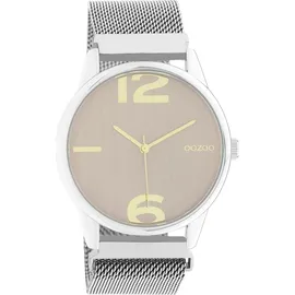 Oozoo Armbanduhr silber Metall Timepieces Damen Analog-Quarzuhr UOC10865 | Silber