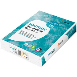 NAUTILUS® Recyclingpapier SuperWhite CO2 neutral DIN A4 80 g/qm 500 Blatt