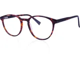 Cvantus Tortoiseshell Lesebrille 2,0 | Rund Lesebrille Damen 2 0 | Blendfreie, Lesebrille Herren 2 0 Blaulichtfilter & UV Filter | Antistatische Computer Lesebrille 2 0 Dioptrien SOEC 101 C2 - M