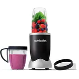 nutribullet Original 600, Elektrischer Mixer, Zerkleinerer, Smoothiemixer, Smoothie Maker, 600 W, To Go becjer 700ml und 500ml, Schwarz, NB606B