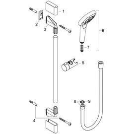 Hansgrohe Croma Select E Brauseset Vario mit Brausestange 65 cm (26582400)