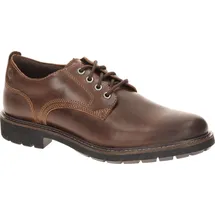 CLARKS Batcombe Tie Schuhe Dark Tan Lea 46