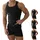 Normani Herren-Unterhemd Feinripp schwarz 4XL
