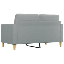 vidaXL 2-Sitzer-Sofa Hellgrau 140 cm Stoff