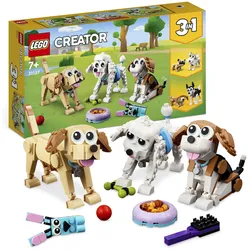 LEGO® Konstruktionsspielsteine »Niedliche Hunde (31137), LEGO® Creator 3in1«, (475 St.) LEGO® bunt