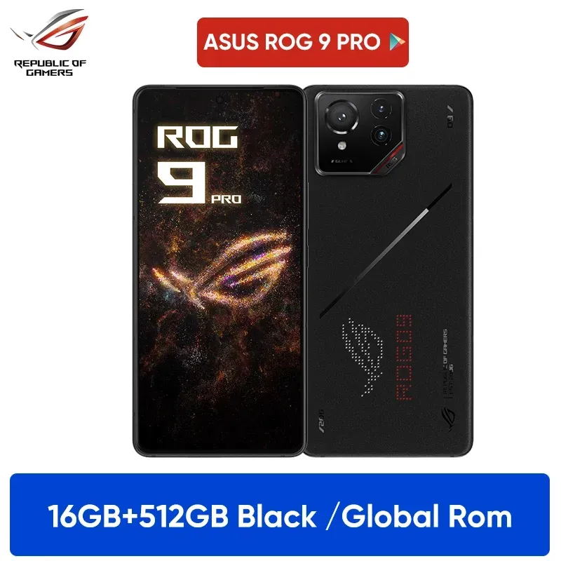 ASUS ROG Phone 9 & 9 Pro 5G Smartphone Snapdragon 8 Elite 6,78'' 185Hz E-Sport-Display 50MP Kamera 65W Schnelllade-Spieltelefon