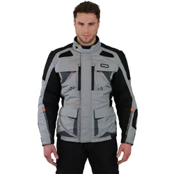 Motorradjacke NERVE "Tengri" Gr. L, grau, Jacken, L, Obermaterial: 100% Nylon. Innenseite: 100% Polyester, Men