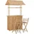 vidaXL Bar-Set 3-tlg. Braun