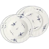 Villeroy & Boch Vieux Luxembourg Dinner-Set 4-tlg. weiß-blau