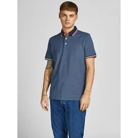 JACK & JONES Paulos 2 Units Kurzarm-poloshirt Rio Red / Pack 1 Rio Red / 1 Denim Blue M