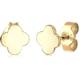 ELLI PREMIUM Ohrstecker Kleeblatt gold 585 onesize