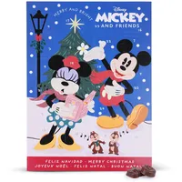 Wawi Adventskalender Peppa Pig, Pokemon oder Mickey Mouse – 24 Advent-Türchen gefüllt mit Vollmilch-Schokolade (75g) – Adventskalender mit Weihnachtsdeko zum Ausmalen und Ausschneiden (Mickey Mouse)