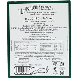 Underberg Kräuterspirituose 44% Vol. 0,02 l