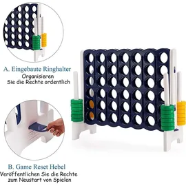 Costway Vier-Gewinnt Spiel 120 x 42 x 104cm