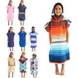 COR Surf Kinder Poncho Handtuch Microfaser mit Kapuze | Bademantel Strandtuch für Alter 3-10 (Sarape)