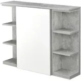 [en.casa] Badezimmerschrank Harstad 64x80x20 cm Betonoptik