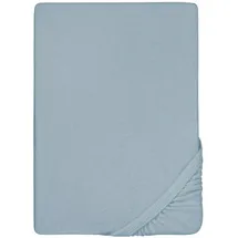 biberna 0012344 Frottee-Stretch 90 x 190 - 100 x 200 cm hellblau