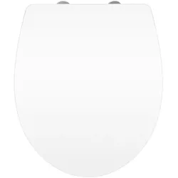 WENKO WC-Sitz, Duroplast, oval,  mit Softclose-Funktion - weiss
