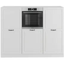 Vicco Küchenblock R-Line, Weiß Landhaus/Weiß, 180 cm ohne Arbeitsplatte