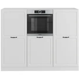 Vicco Küchenblock R-Line, Weiß Landhaus/Weiß, 180 cm ohne Arbeitsplatte