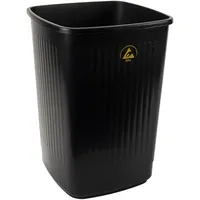 WeTec ESD-Papierkorb mit ESD-Logo, eckig