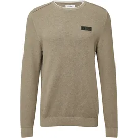 s.Oliver Strickpullover mit Struktur Beige XXL