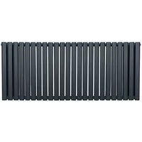 MonsterShop Röhrenheizkörper Oval 600 x 1440 mm grau matt