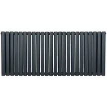 MonsterShop Röhrenheizkörper Oval 600 x 1440 mm grau matt