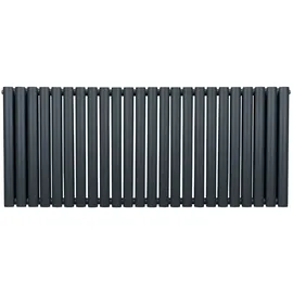 MonsterShop Röhrenheizkörper Oval 600 x 1440 mm grau matt