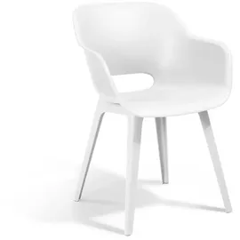 ALLIBERT Akola Gartenstuhl 55 x 57 x 80 cm weiß 2 St.