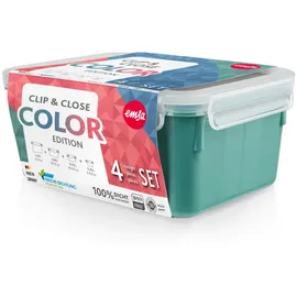 Emsa Frischhaltedose rechteckig grün 0,2 l / 0,55 l / 0,8 l / 2,2 l 4-teilig