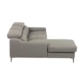 Uno Eckcouch Leder 2-Sitzer Beige