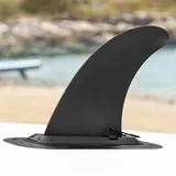 AQUATEC Ersatz Finne SUP Kajak - Zubehör für Stand Up Paddling Board | Kajak Ersatzfinne | Flosse aus Kunststoff Schwarz für SUP Board Standup Paddle