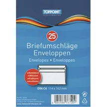 Stylex Briefumschläge, DIN C6, selbstklebend, 25 Stück