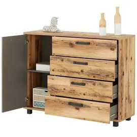 Möbel Boss Kommode Dover 125 x 96 x 38 cm Grau/Braun