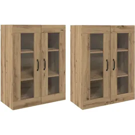 vidaXL Wandmontierte Schränke 2 pcs Artisan-Eiche 69,5 x 34 x 90 cm