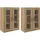 vidaXL Wandmontierte Schränke 2 pcs Artisan-Eiche 69,5 x 34 x 90 cm