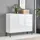 BMG Möbel Kommode Mailand 10 105,5 x 86 x 33 cm Weiß