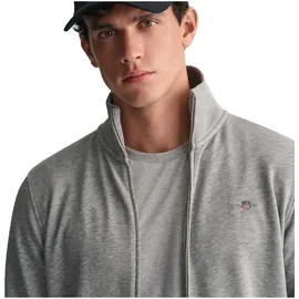 GANT Reg Shield Halbzippullover Grey Melange M