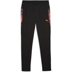 Sporthose PUMA "IndividualCUP Fußballhose Herren", Herren, Gr. L, Normalgrößen, schwarz, Obermaterial: 100% Polyester; Taschenfutter: 100% Polyester; Unterer Bund: 11% Elasthan, 89% Polyester, bedruckt, slim fit, Hosen