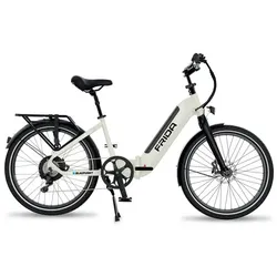 BLAUPUNKT E-Faltrad »Fridel«, max. 25 km/h, 24", 8 Gänge, mit Gelsattel - grau