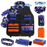 Taktische Weste Jacke Set für Nerf Guns N Strike Elite Serie Tactical Vest Kit Nerf Zubehör Set für Kinder Jungen Mädchen - 27.0 × 17.0 × 6.0 cm