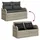 vidaXL Gartensofa-Set 6-tlg. hellgrau Polyrattan