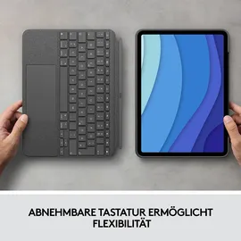 Logitech Combo Touch Tastatur Case für iPad Pro 11" 1-3 Gen Deutsch oxford grey