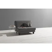 Ell + Ell Schlafsofa »Enny Liegefläche Breite 120 oder 140 cm, Liegehöhe 45 cm, Füße schwarz, bei Breite 140 cm Rückenlehne wahlweise mit Relaxfunktion grau