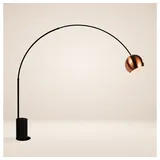 s.luce Ball Design-Bogenlampe mit Marmorfuß modern