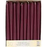 Papstar PAPSTAR, 50 Leuchterkerzen Ø 2,2 cm · 25 cm violett