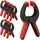 Relaxdays Einhandzwinge Kunststoff 7 cm rot/schwarz