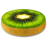 SANDINI Sitzkissen - Rund 38 x 6 cm - Riesige Auswahl - Holz - Obst - Gemüse - Blume des Lebens - Kissen für Wohnräume und Garten - Kinder Bodenkissen