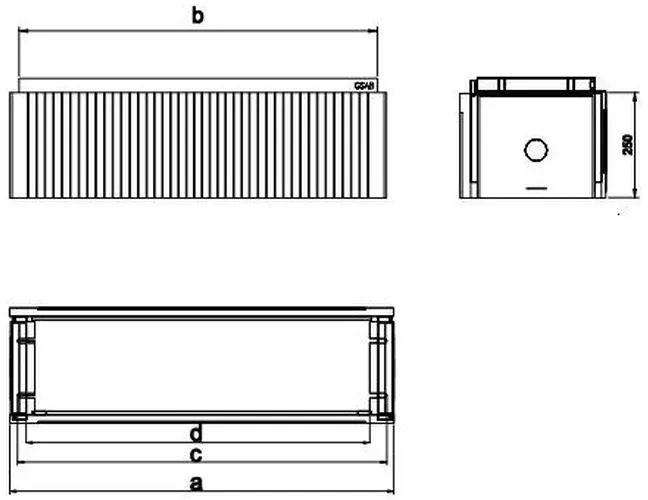 GSAB Elektrotechnik Normsockel 320mm 0NSE-Aufbau